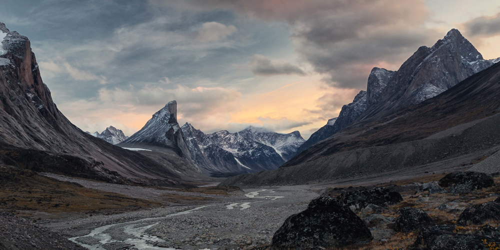 paesaggio che vedrai durante il viaggio nel estremo nord del Canada