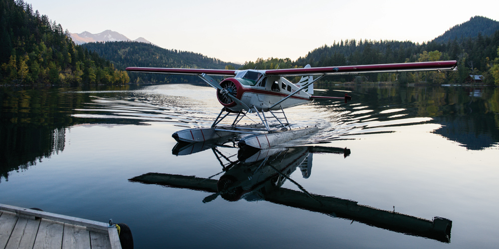 viaggio outdoor in aereo piccolo in Canada