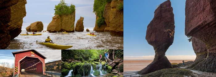 Baia di Fundy in provincia New Brunswick