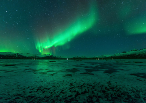 Northwest Territories Canada nord: aurora boreale