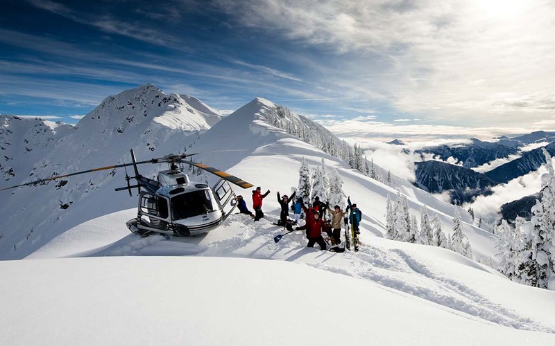 senza dubbi la miglior neve del mondo, sei pronto a provare l'heliski?