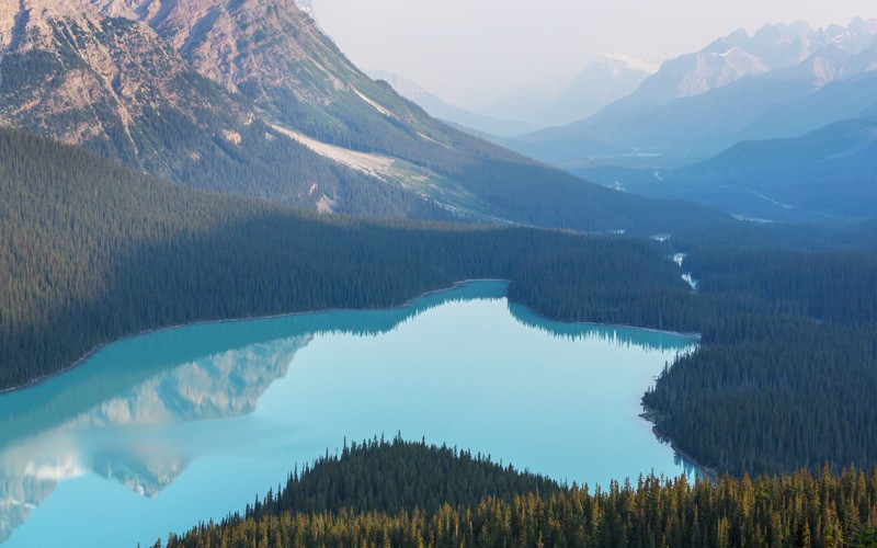 mai visto un lago a forma di testa di lupo?