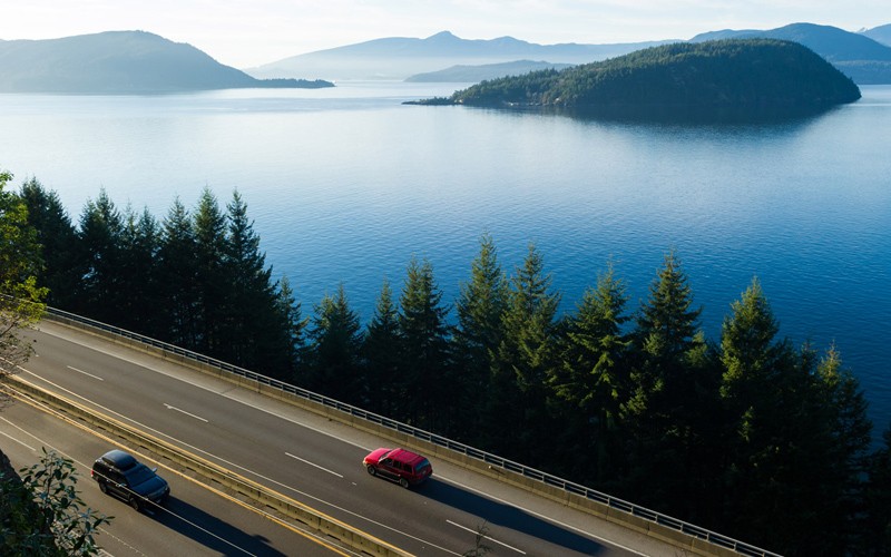 il viaggio tra Vancouver e Whistler su una strada meravigliosa